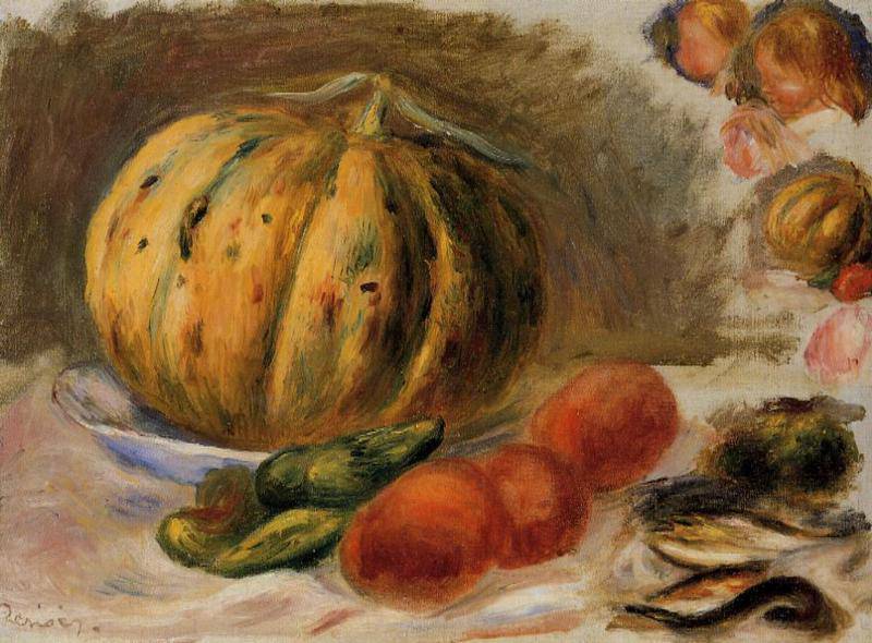 Melon and Tomatos - Pierre-Auguste Renoir