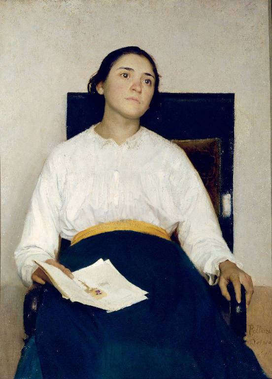 Memory of a pain (Portrait of Santina Negri) - Pellizza da Volpedo