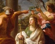 Mercure Couronnant La Philosophie by Pompeo Batoni — hand-painted cultural oil painting reproduction on canvas