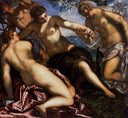 Mercury and the Graces by Tintoretto — hand-painted abstract oil painting reproduction on canvas