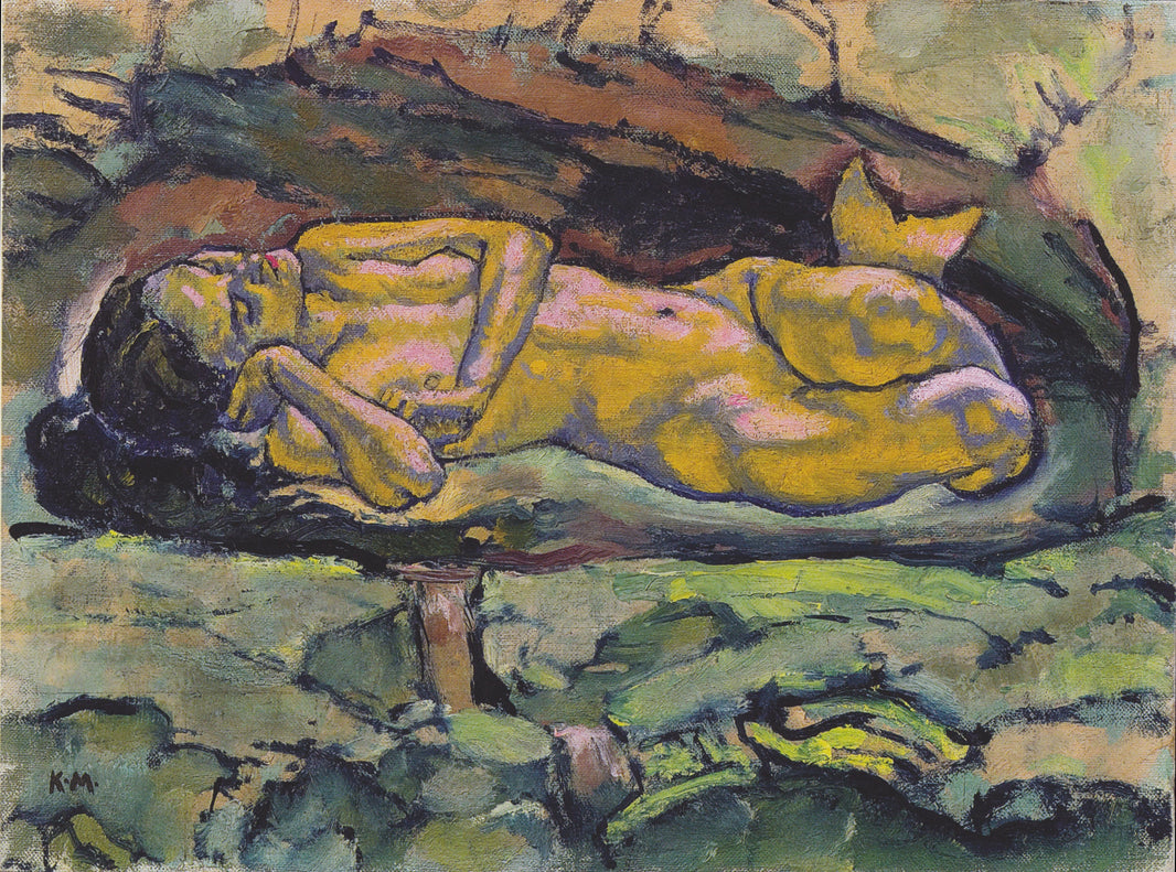 Mermaid by Koloman Moser — hand-painted abstract oil painting reproduction on canvas