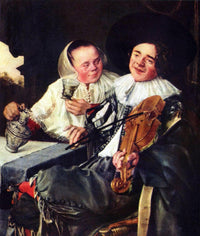 Merry Company by Judith Leyster — hand-painted portrait oil painting reproduction on canvas