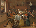Merry family by Jan Steen — group oil painting wall art, Baroque