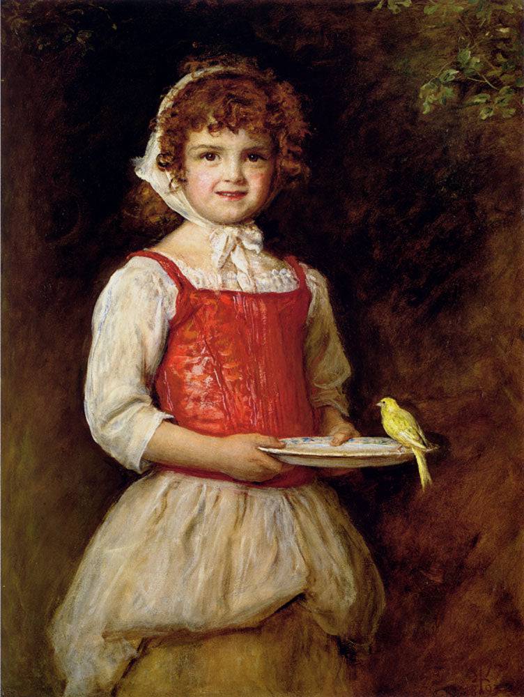 Merry by John Everett Millais, hand-painted portrait oil painting reproduction on canvas