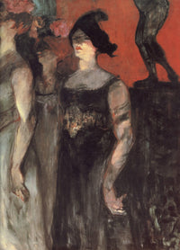 Messaline (between two extras) by Henri de Toulouse-Lautrec — hand-painted portrait oil painting reproduction on canvas