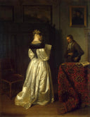 Messenger by Gerard Terborch — hand-painted portrait oil painting reproduction on canvas