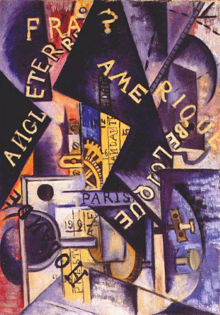 Metronome by Olga Rozanova — hand-painted abstract oil painting reproduction on canvas