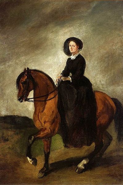 Artist's Daughter on Horseback - Piotr MichaÅowski