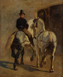 postilion by Piotr MichaÅowski — hand-painted animal oil painting reproduction on canvas