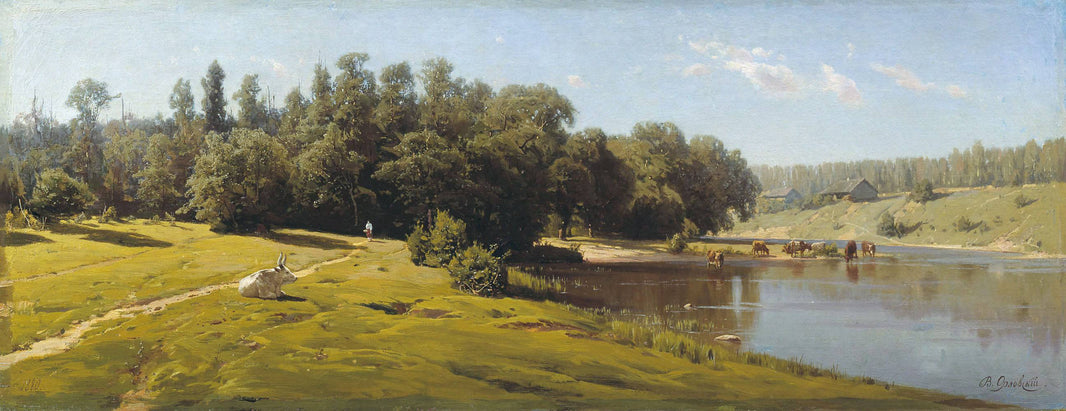 Midday by Volodymyr Orlovsky, hand-painted animal oil painting reproduction on canvas