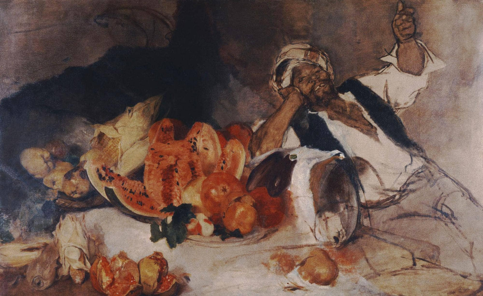 Middle Easterner with Fruit