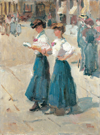 Midinettes On The Place Vendome, Paris