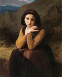 Mignon by William-Adolphe Bouguereau — hand-painted portrait oil painting reproduction on canvas