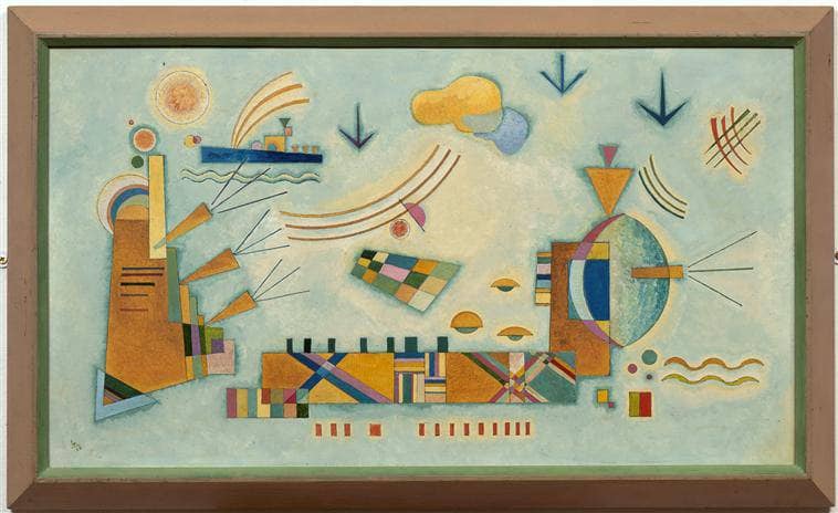 Mild process by Wassily Kandinsky — hand-painted abstract oil painting reproduction on canvas