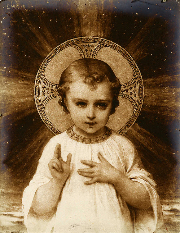 Jesus by Émile Munier, hand-painted portrait oil painting reproduction on canvas