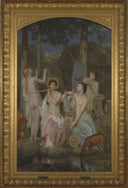 Minerva and the Graces by Charles Gleyre — hand-painted portrait oil painting reproduction on canvas