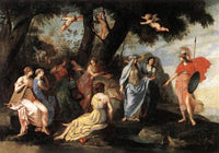 Minerva with the Muses by Jacques Stella — hand-painted cultural oil painting reproduction on canvas