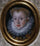 Miniature of Queen Anna Habsburg in modern living room