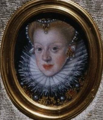 Miniature of Queen Anna Habsburg