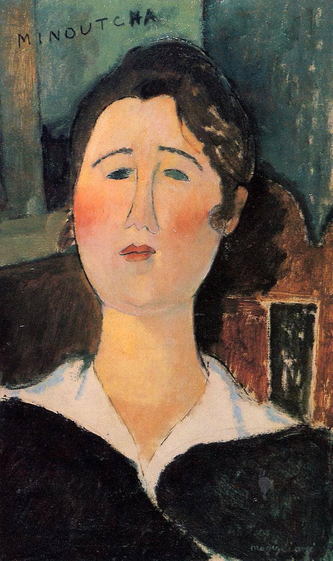 Minoutcha by Amedeo Modigliani — hand-painted portrait oil painting reproduction on canvas