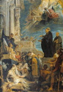Miracle of St. Francis by Peter Paul Rubens — group oil painting wall art, Baroque