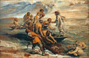 Miraculous Fishing by Peter Paul Rubens — group oil painting wall art, Baroque
