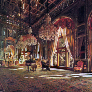 Mirror Hall by Kamal-ol-Molk — Oil Painting Reproduction