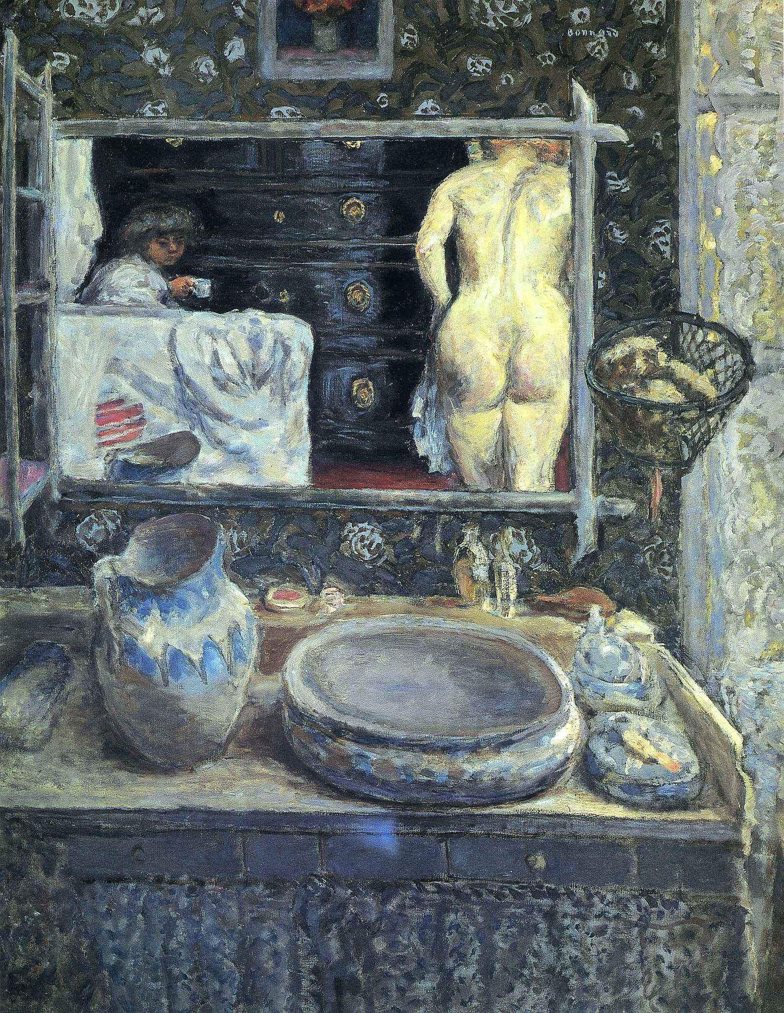 Mirror on the Wash Stand - Pierre Bonnard