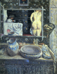 Mirror on the Wash Stand by Pierre Bonnard — hand-painted still oil painting reproduction on canvas