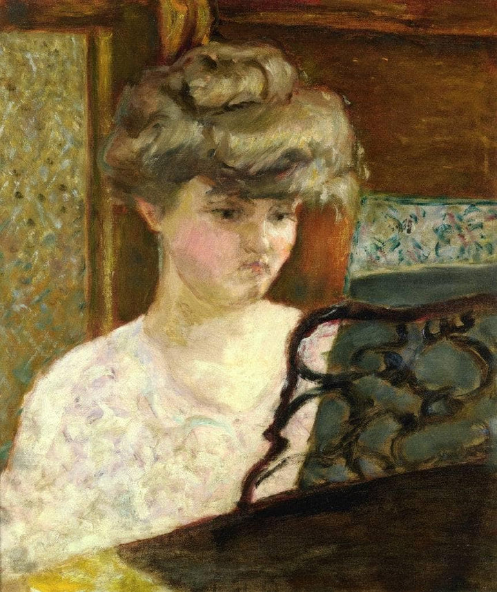 Misia at the Piano (also known as Portrait of Misia Natanson) by Pierre Bonnard — hand-painted portrait oil painting reproduction on canvas