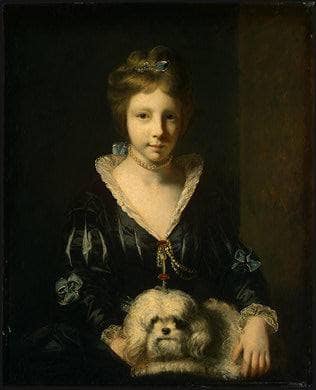 Miss Beatrix Lister by Joshua Reynolds — hand-painted portrait oil painting reproduction on canvas