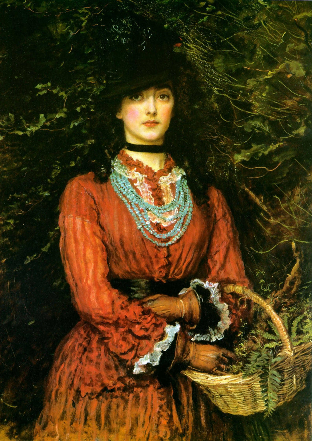 Miss Eveleen Tennant by John Everett Millais — hand-painted portrait oil painting reproduction on canvas