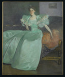 Miss Helen Manice (later Mrs. Henry M. Alexander) by John White Alexander — hand-painted portrait oil painting reproduction on canvas