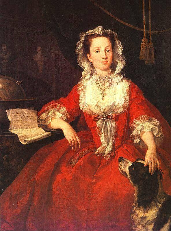 Miss Mary Edwards by William Hogarth — hand-painted animal oil painting reproduction on canvas