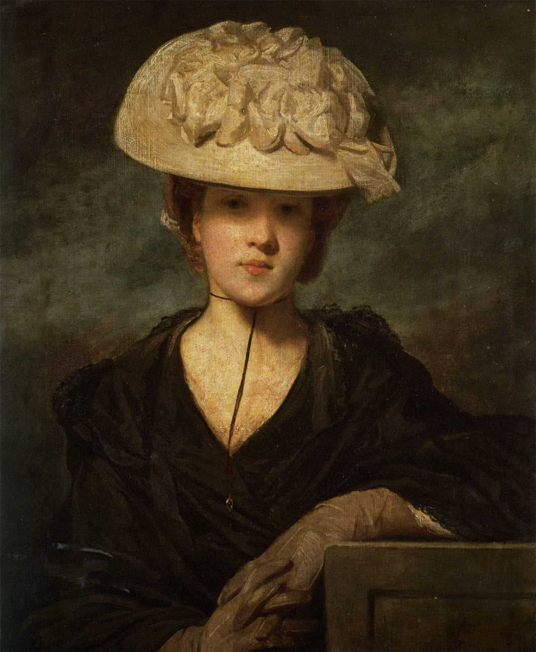 Miss Mary Hickey by Joshua Reynolds — hand-painted portrait oil painting reproduction on canvas