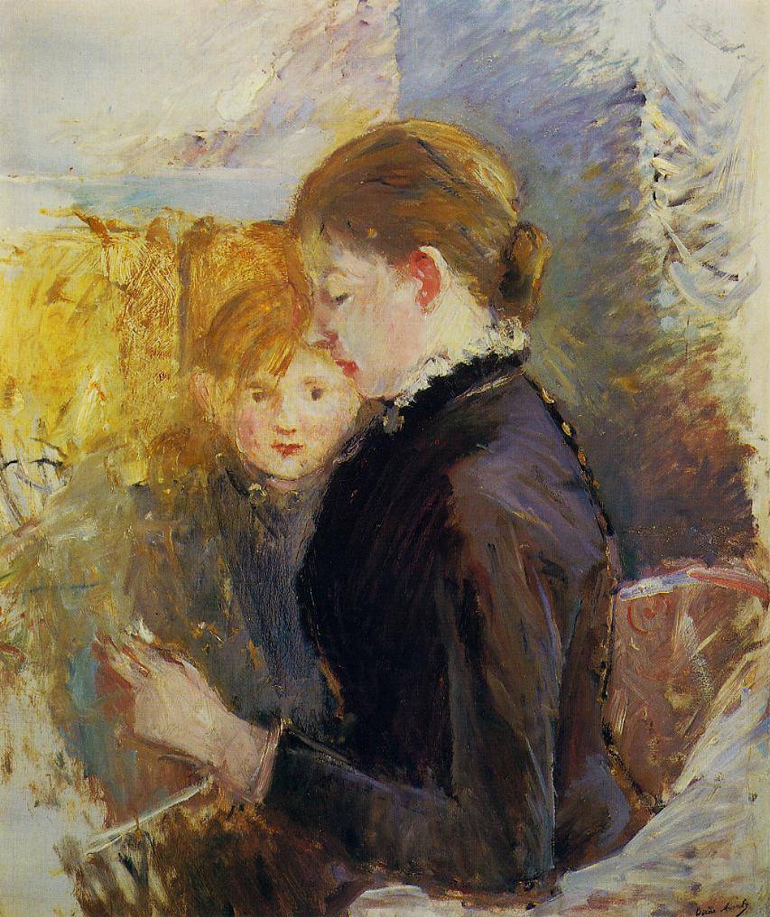 Miss Reynolds by Berthe Morisot — hand-painted portrait oil painting reproduction on canvas