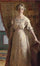 Miss Vibeke Krøyer, full figure standing in apartment