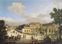 Mniszech Palace in Warsaw by Bernardo Bellotto — hand-painted animal oil painting reproduction on canvas