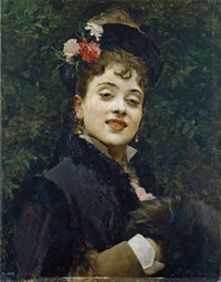 Model Aline Masson by Raimundo de Madrazo — hand-painted portrait oil painting reproduction on canvas