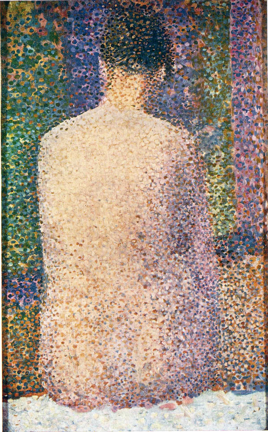 Model from the Back by Georges Seurat — hand-painted abstract oil painting reproduction on canvas