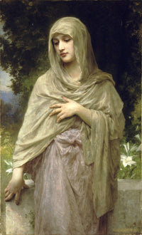 Modesty by William-Adolphe Bouguereau — hand-painted cultural oil painting reproduction on canvas