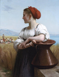 Moissoneuse by William-Adolphe Bouguereau — hand-painted portrait oil painting reproduction on canvas