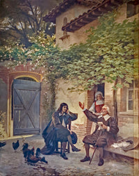 Molière and Godolin by Edouard Debat-Ponsan — hand-painted cultural oil painting reproduction on canvas