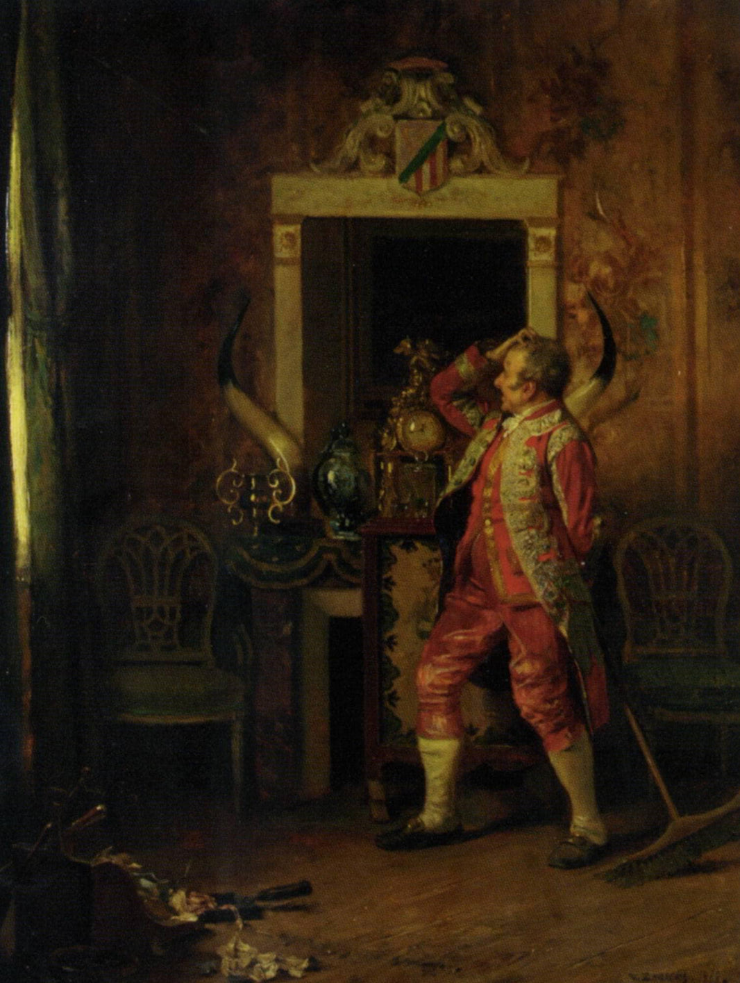 Momentary diversion by Eduardo Zamacois — hand-painted cultural oil painting reproduction on canvas