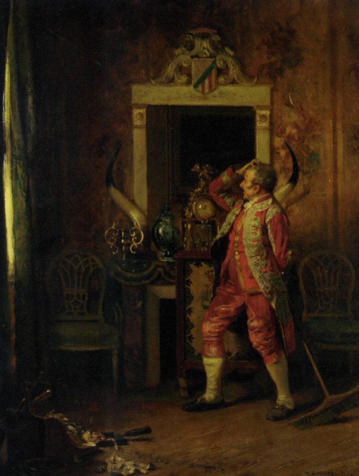 Momentary diversion by Eduardo Zamacois — hand-painted cultural oil painting reproduction on canvas