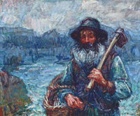 Mon ami 'Polite by John Peter Russell — hand-painted landscape oil painting reproduction on canvas