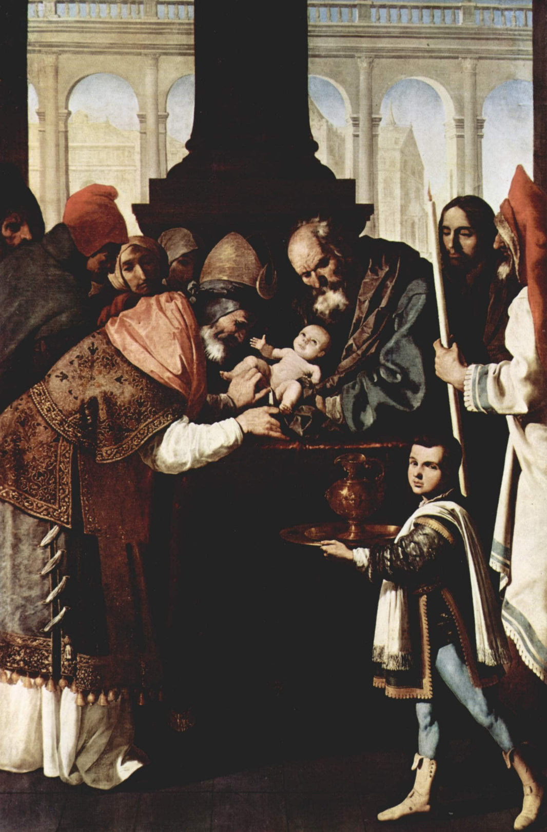 Monastery of Nuestra Señora de la Defensión at Jerez de la Frontera, Scene: The Circumcision by Francisco de Zurbaran — hand-painted cultural oil painting reproduction on canvas
