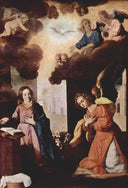 Monastery of Nuestra Señora de la Defensión at Jerez de la Frontera, The Annunciation by Francisco de Zurbaran — religion oil painting wall art, Baroque