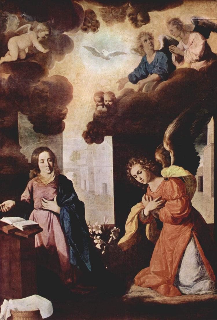 Monastery of Nuestra Señora de la Defensión at Jerez de la Frontera, The Annunciation - Francisco de Zurbaran