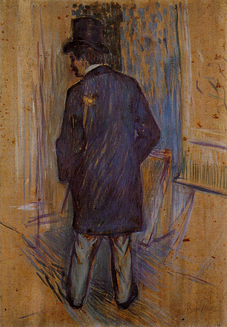 Monsieur Louis Pascal from the Rear - Henri de Toulouse-Lautrec